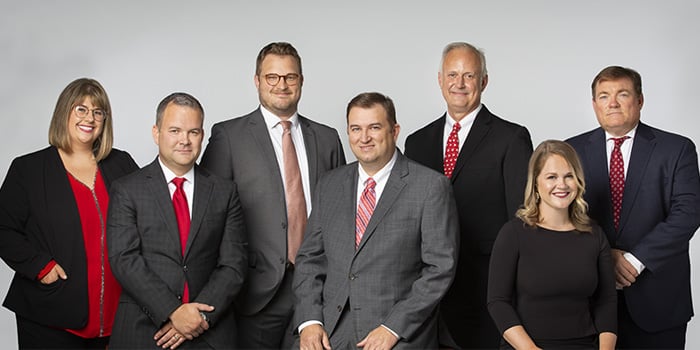 Group shot of the Talley Turner Stice & Bertman legal team